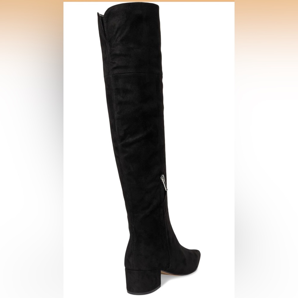 NEW Marc Fisher Women's LTD Lottie Over The Knee Black Suede Dress Boots 5.5 - Picture 3 of 7